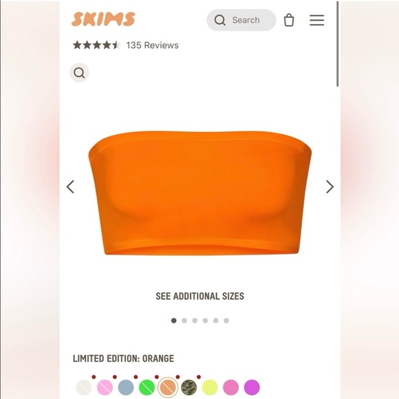 RARE SKIMS ORANGE BIKINI - New with tags - Picture 2 of 7